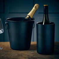 Metallic Black Wine Cooler